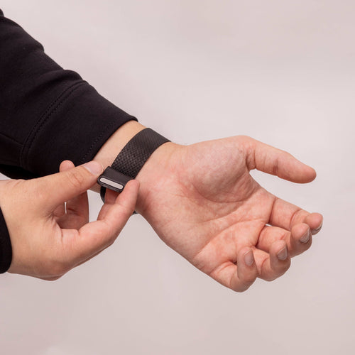 Milanese Strap, black, lifestyle photo