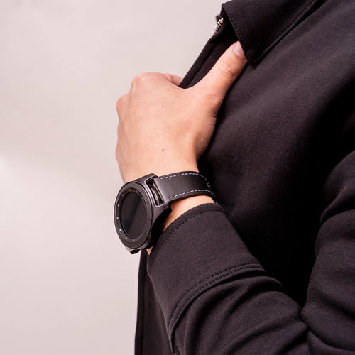 Huawei Watch GT 7 Pro Leather Strap 'One Push' (Black)