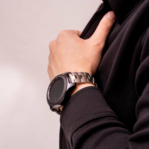 Xiaomi Mi Watch Titanium Grain Strap (Flat Clasp) (Silver)
