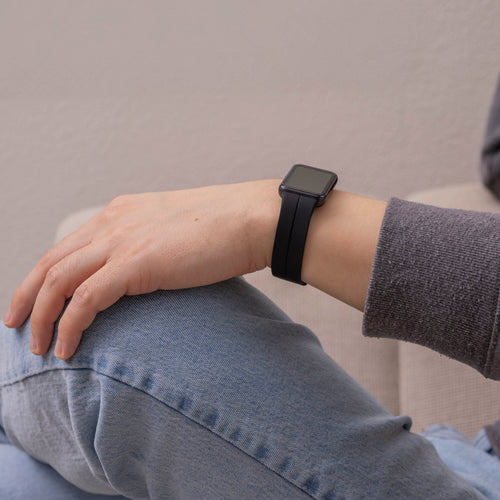 Samsung Galaxy Fit 3 D-Schnalle Silikonarmband (Schwarz)