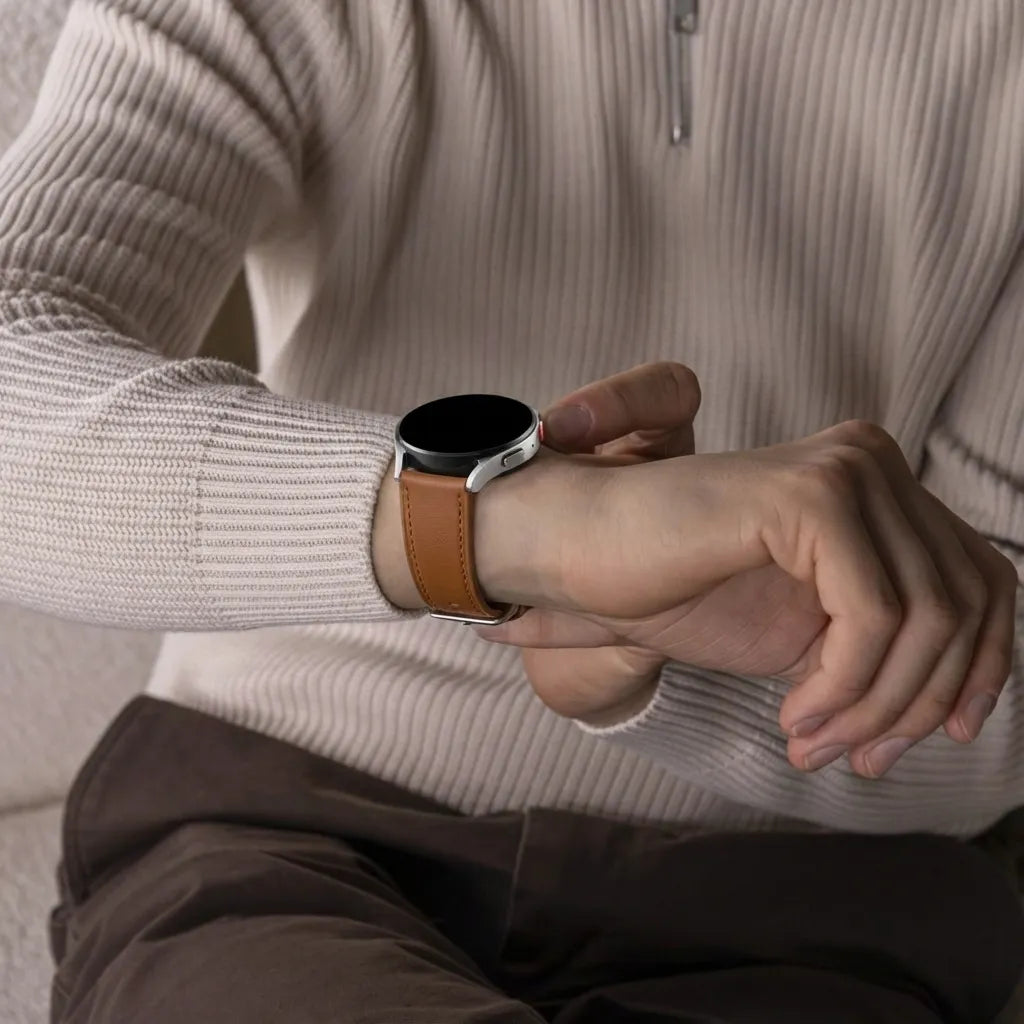 Huawei Watch GT 3 Pro 43mm Lederarmband (glattes Braun)