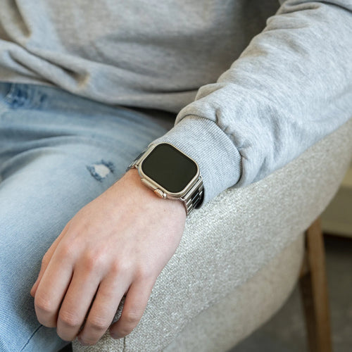 Steel Strap, silver/black, lifestyle photo
