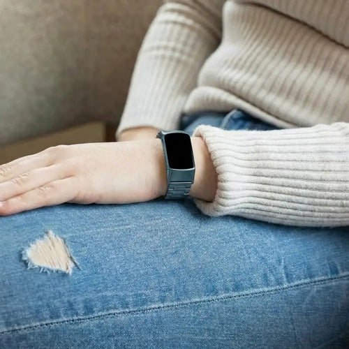 Fitbit Charge 6 Steel Strap (Space Grey)