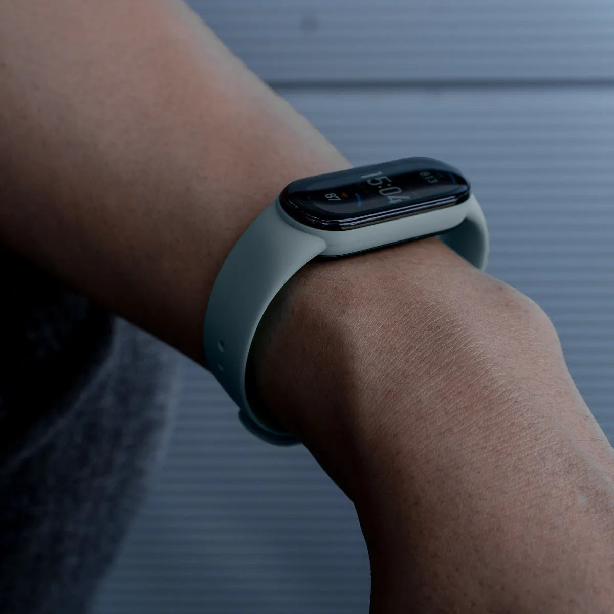 Silicone Strap, grey, lifestyle photo