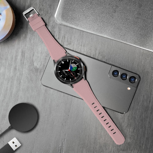 Samsung Galaxy Watch 4 Classic 46mm Silikonarmband (Rosa)