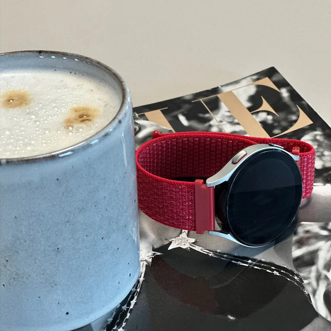 Amazfit GTS 4 Nylonarmband (Dunkel Rot)