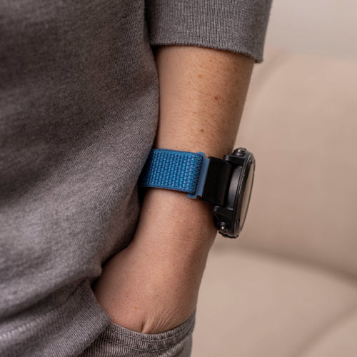 Garmin Quatix 3 / 6x / 7x Solar Nylonarmband (Hellblau)