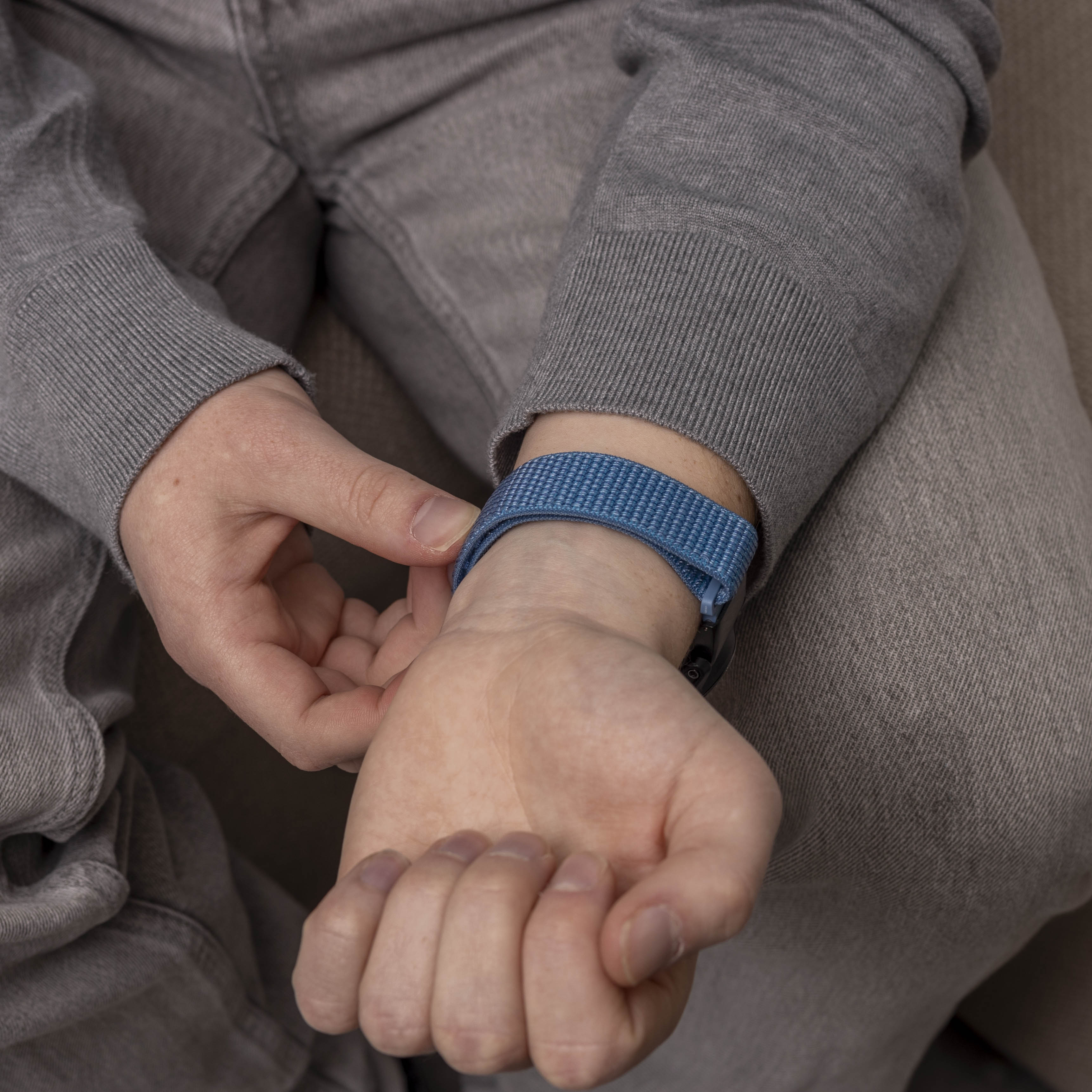Garmin Fenix 8 - 51mm Nylonarmband (Hellblau)