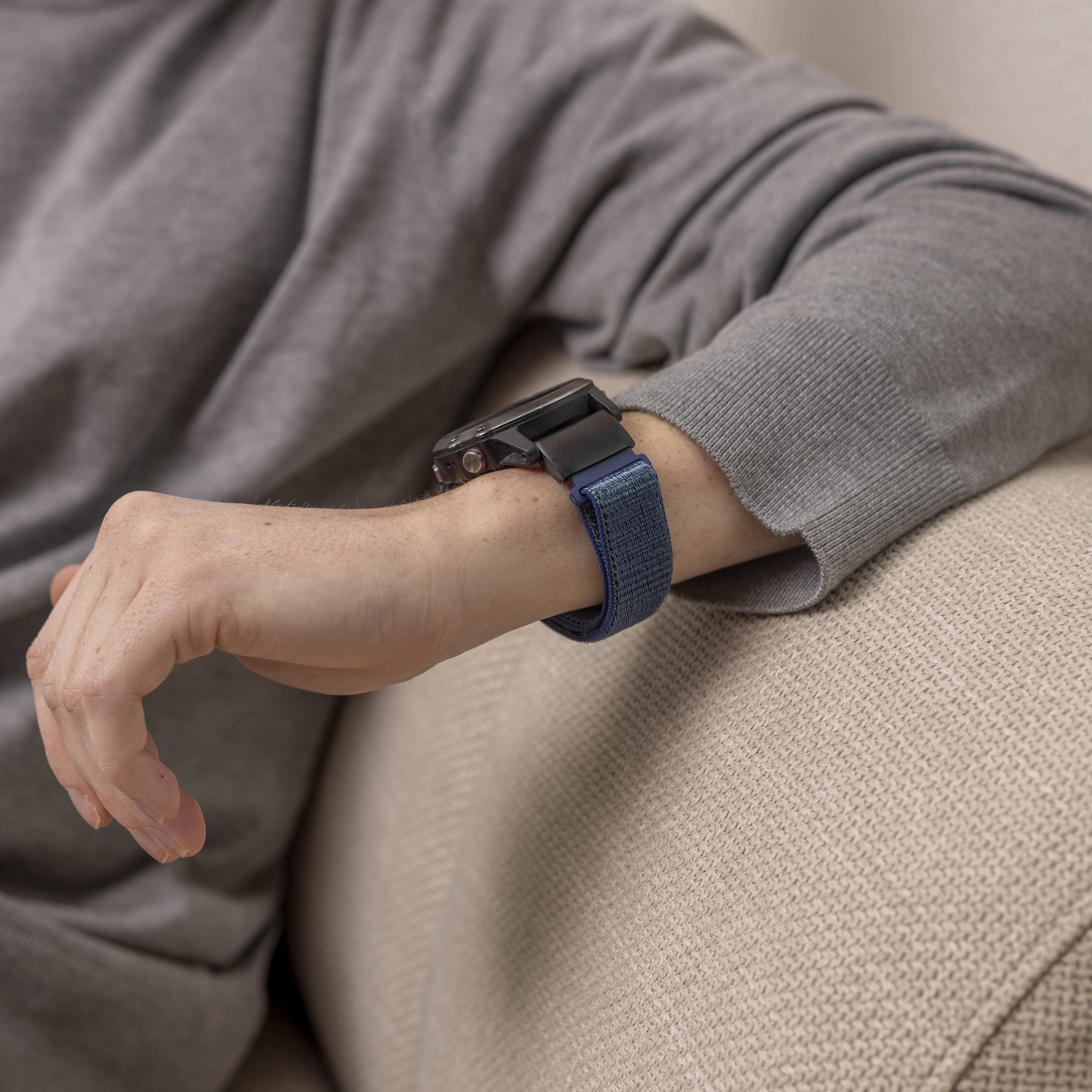 Garmin Instinct 3 - 50mm Nylon Schnallenarmband (Blau)