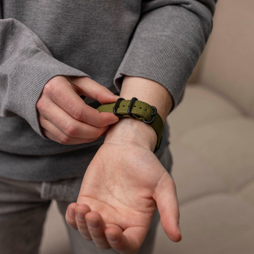 Garmin Instinct 3 - 50mm Nylon Buckle Strap (Green)