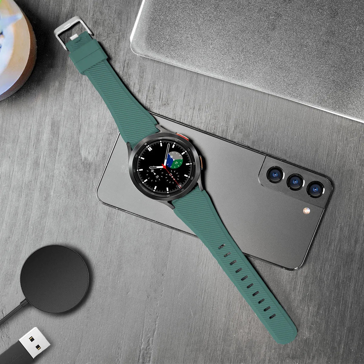 Amazfit Bip 3 (Pro) Twill Silicone Strap (Viridian)