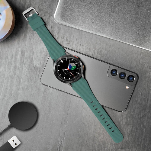 Twill Silicone Strap, viridian, lifestyle photo