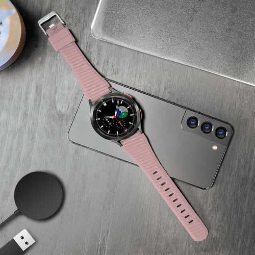 Twill Silicone Strap, pink, lifestyle photo