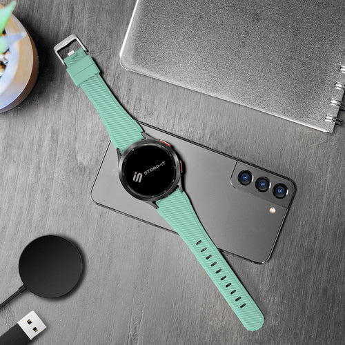Amazfit Bip 5 Twill Silicone Strap (Aqua)