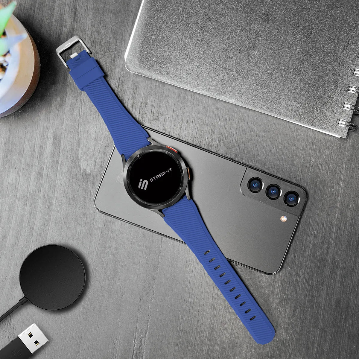 Honor Magic Watch 2 Silikonarmband (Blau)