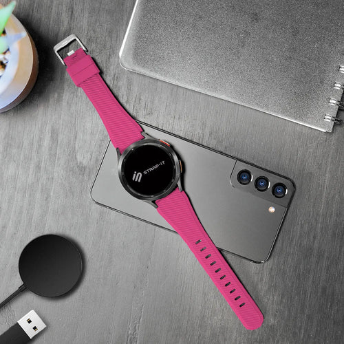 Gard Pro Health 4 smartwatch Twill Silikonarmband (Knalliges Rosa)