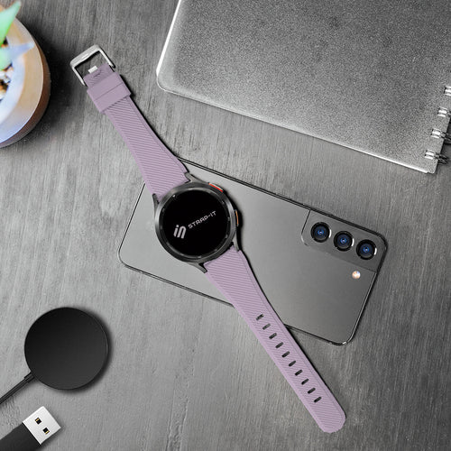 Amazfit Bip 6 Twill Silicone Strap (Lilac)