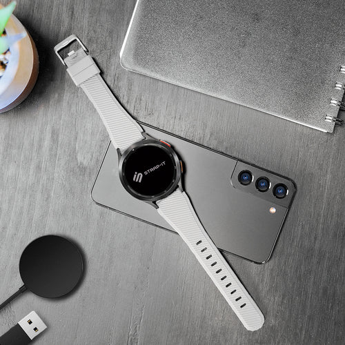 Withings ScanWatch 2 - 42mm Twill Silicone Strap (White)