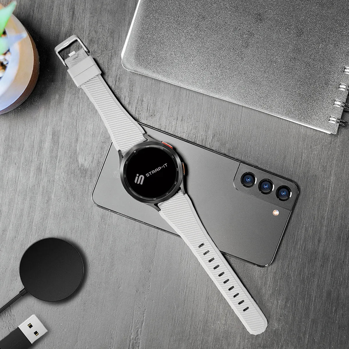 Oppo Watch X3 Twill Silicone Strap (White)