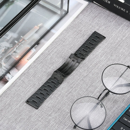 Suunto vertikaler Titan -GetreideArmband (flache Schnalle) (schwarz)