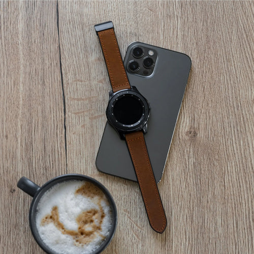 OnePlus Watch 3 Lederarmband mit D-Schnalle (Dunkelbraun)