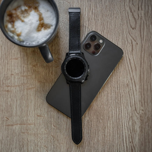 OnePlus Watch 3 Lederarmband mit D-Schnalle (Schwarz)