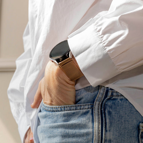 Samsung Galaxy Watch 7 - 44mm Milanese Armband (Roségold)
