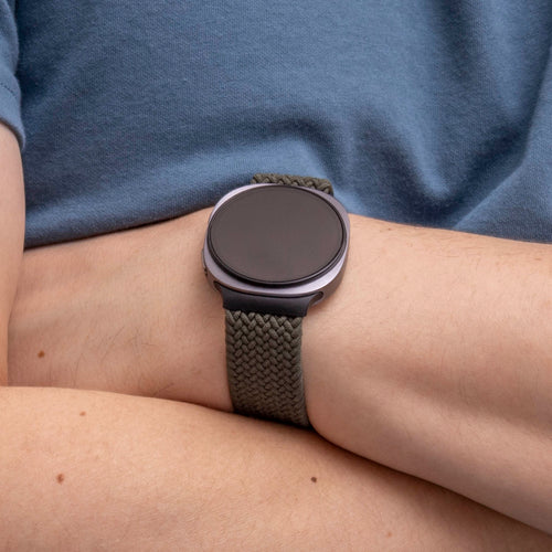 Samsung Galaxy Watch 8 - 44mm Braided Strap with P-Buckle (Green)