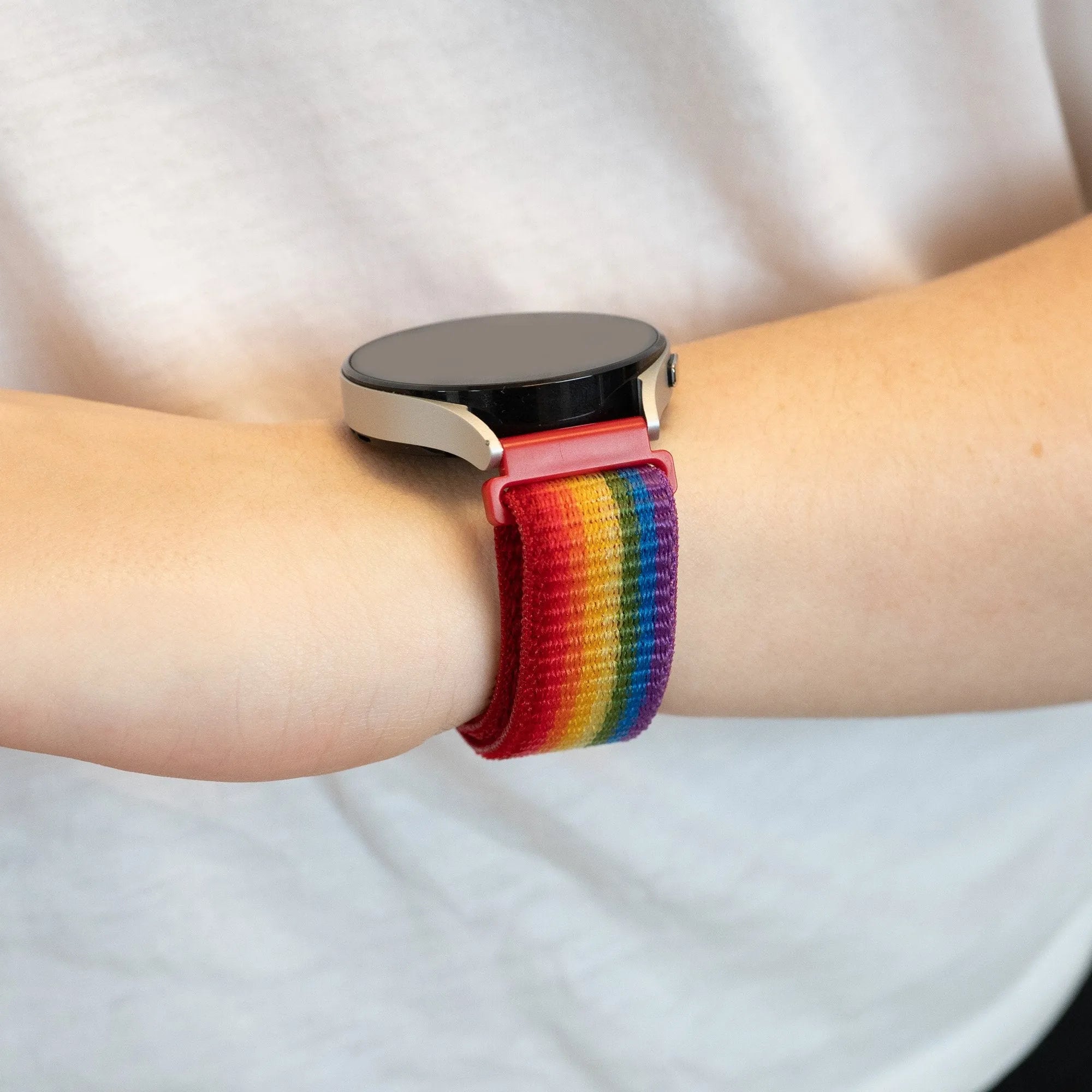 Bandz Polar Pacer Nylon Loop-Armband (Regenbogen)