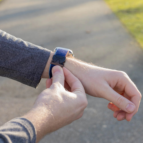 Nylon Strap 'Classic' P-Buckle, dark blue, lifestyle photo