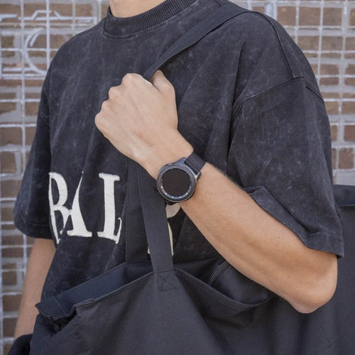 BALR Fossil Gen 5e 44mm Nylonarmband mit Schnalle (Schwarz)