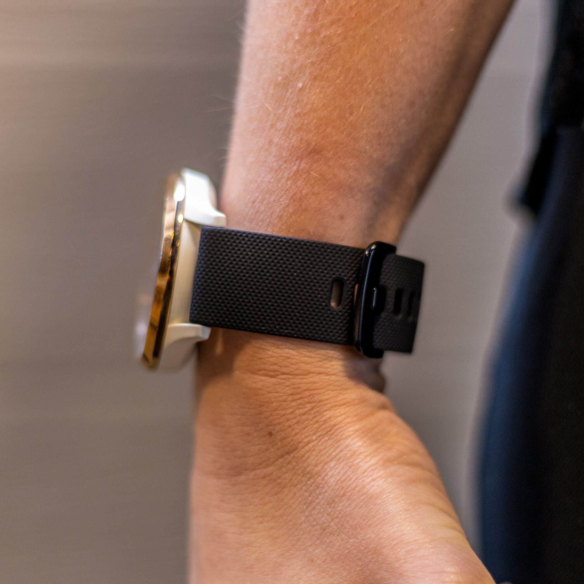 Xiaomi Amazfit GTS Luxus Silikonarmband (Schwarz)