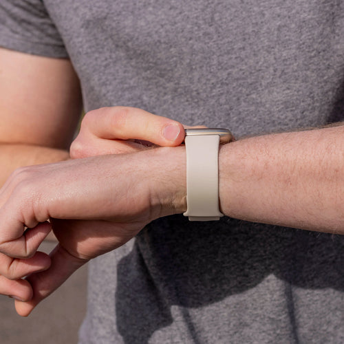 Silicone Strap 'Classic', off-white, lifestyle photo