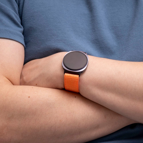 Samsung Galaxy Watch 8 - 40mm Nylon Strap (Orange)
