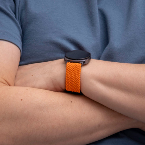 Samsung Galaxy Watch 8 Classic Geflochtenes Armband mit P-Schnalle (Orange)