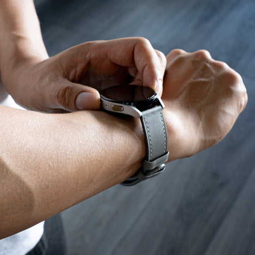 Withings ScanWatch Nova Modern Leather Strap (Grey)