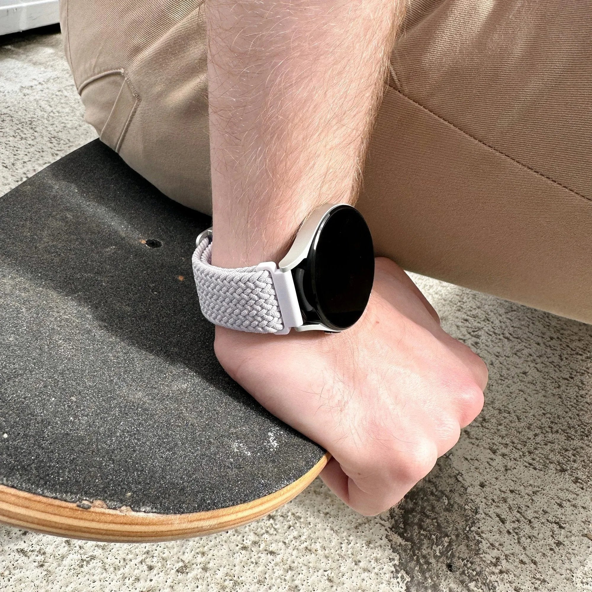 Suunto 9 Peak Pro Verstellbar geflochtenes Armband (weiß)