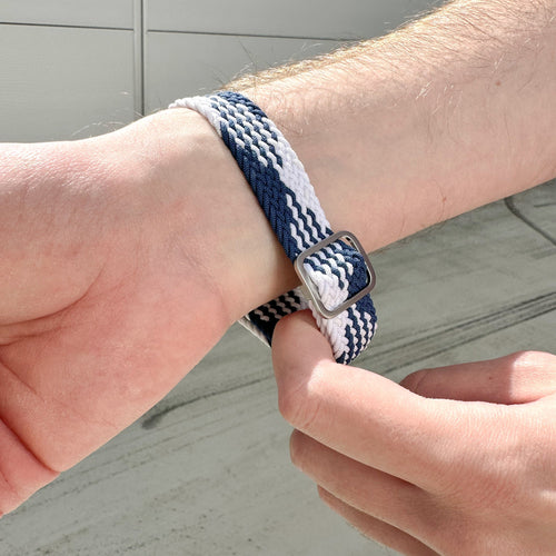 Withings ScanWatch 2 - 42mm Adjustable Braided Strap (Blue/White)
