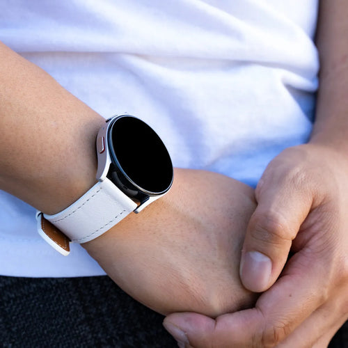 Amazfit Bip 6 Modern Leather Strap (White)