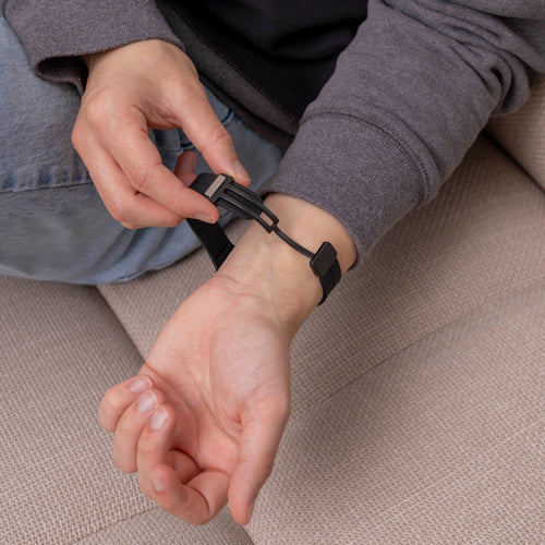 Samsung Galaxy Fit 3 D-Schnalle Silikonarmband (Schwarz)