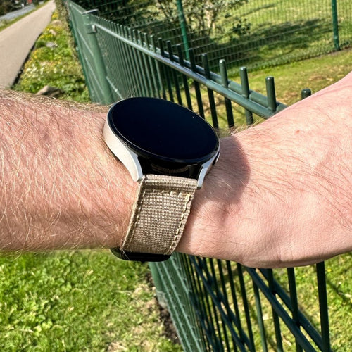 Samsung Galaxy Watch 42mm Nylon Strap with Buckle (Khaki)