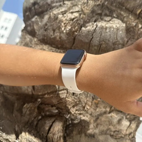 Silicone Strap, white, lifestyle photo