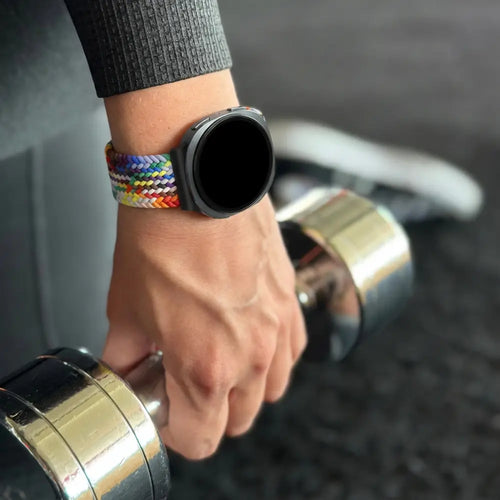 Bandz Samsung Galaxy Watch 8 - 40mm magnetisch geweven bandje (kleurrijk)
