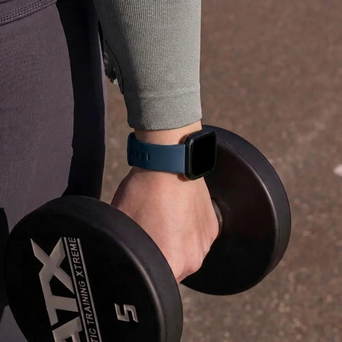 Silicone Strap, dark blue, lifestyle photo