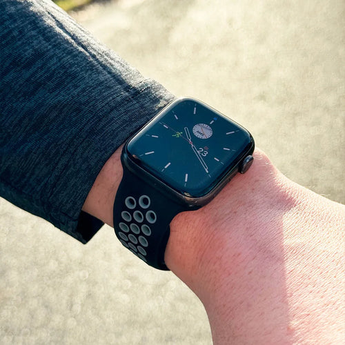 Apple Watch Armband Sport (Schwarz/Grau)