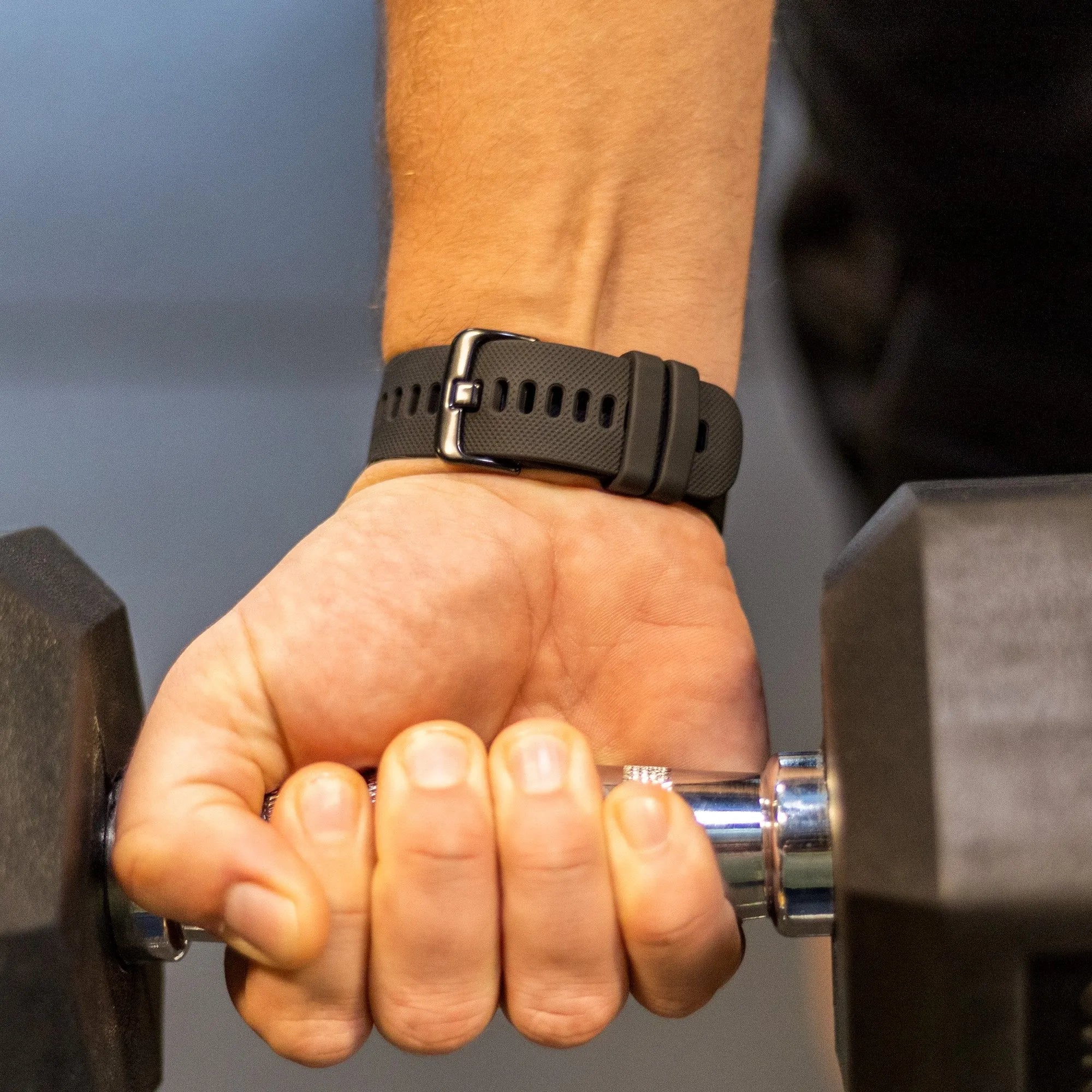 OnePlus Watch Luxus-Silikonarmband (Schwarz)