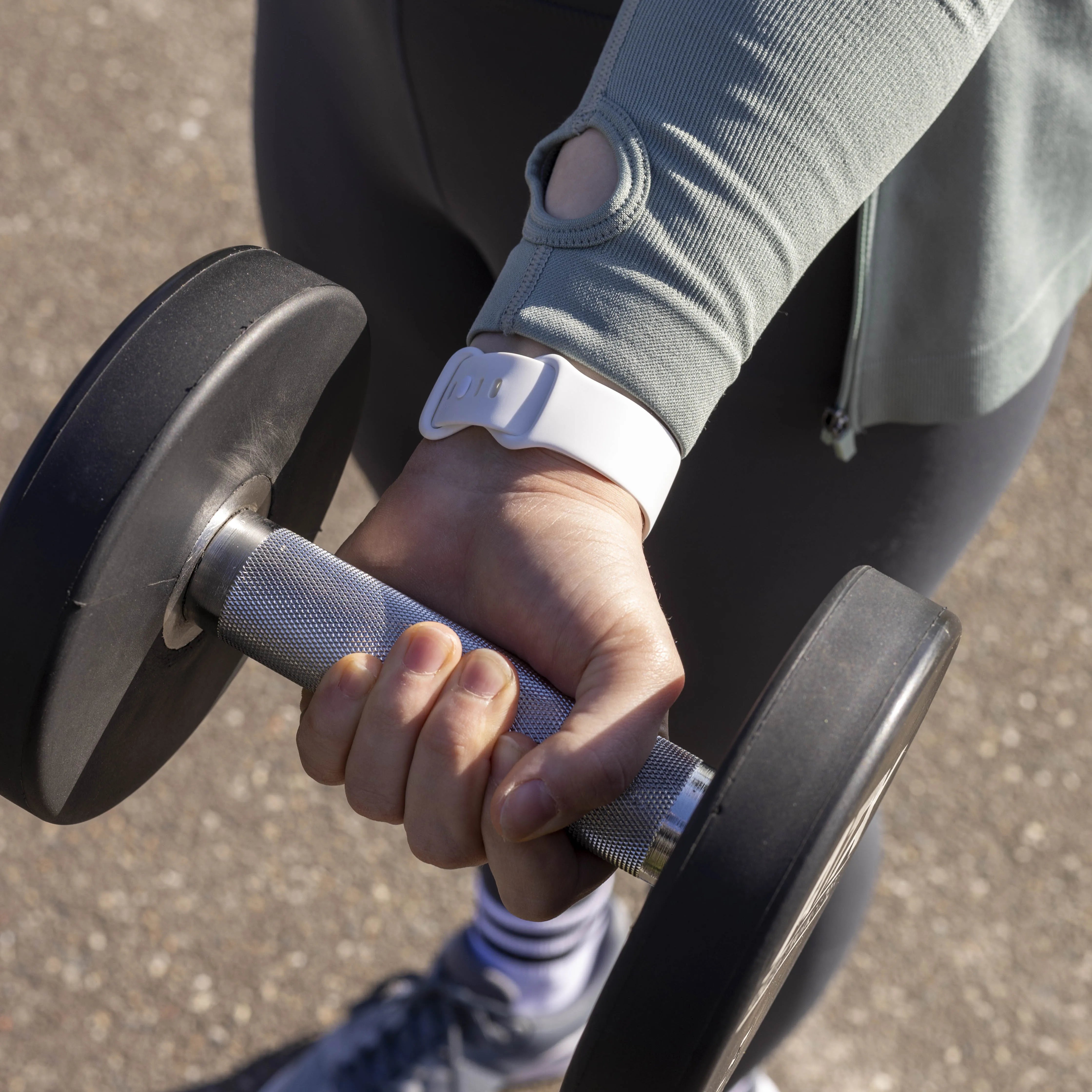 Fitbit Versa 3 Silikonarmband Classic (Weiß)