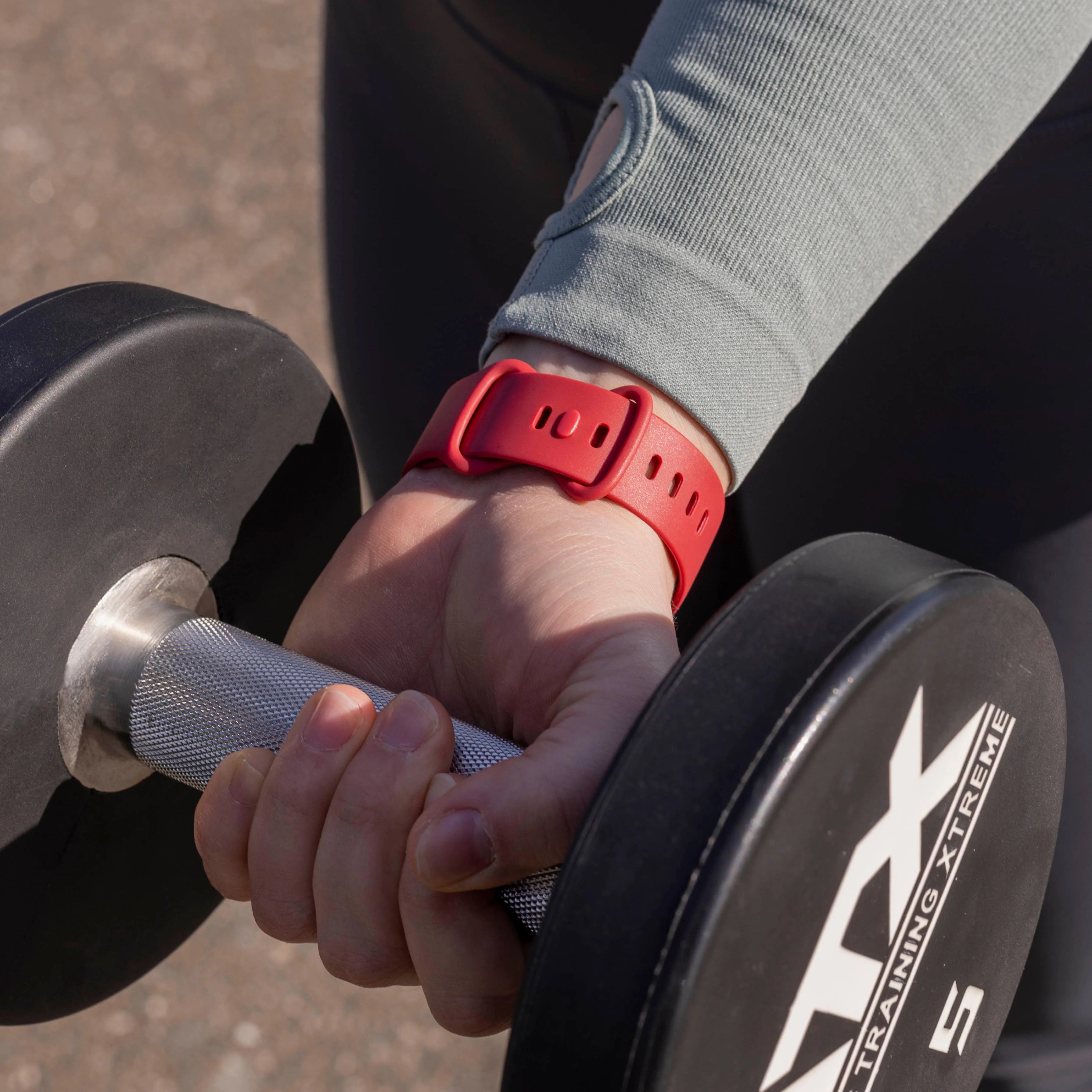 Fitbit Sense Silikonarmband Classic (Weinrot)