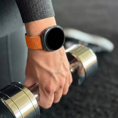 Bandz Samsung Galaxy Watch 8 Classic Magnetisches Geflochtenes Armband (Orange)
