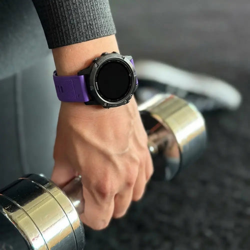 Garmin Fenix 5 (Plus)/6 (Pro) Silicone Strap (Purple)